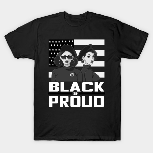 Black & Proud Panther Party 1966 Civil Rights T-Shirt by Noseking